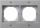 GIRA 021265 Rahmen 2f Farbe alu TX44 (WG UP)