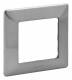 Legrand 754151 Vlife 1 compartment frame inox gray