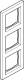 Eff Eff Fritz Fuss 1380EF3-6353500 EFF RAHMEN 3-FACH JUNG LS990 EDELSTAHL