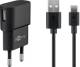 Goobay 45298 5 W USB-C-Ladeset - Netzteil mit USB-C-Kabel, 1 m, schwarz
