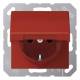 Jung AS1520BFKIKLRT SCHUKO-Steckdose mit Klappdeckel KI rot