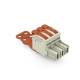 WAGO 832-1103/343-000 1-wire spring lever locking pawl strain relief