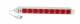 ALLNET 48,3 cm ( 19 inch ) zbh. power strip, 9x sockets (CEE7)->cold devices (plug, C14), with 10A overload protection, light gray/red, Synergy 21