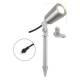Evn Elektro-Vertrieb Nuernberg PC680602 Outdoor Spot Power LED 12V with ground spike and tripod 7W IP68 ED warm white