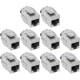 InLine® Keystone RJ45 Buchse Slim SNAP-In Cat.6A, integr. Kabelbinder, 10er Pack