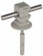 Dehn + Soehne 204120 DEHN conductor holder h = 16mm , DEHNsnap gray with wood screw