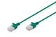 DIGITUS CAT 6 U-UTP slim patch cord Cu LSZH AWG 32/7 length 1 m Green