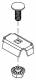 Niedax GRVC14E3 clamp separator fastening stainless steel 1.4303