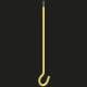 Kaiser 1226-99 concrete light fixture hook with thread M5, shaft length 125 mm, fully insulated