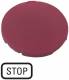 Moeller 218194 EATON M22-XD-R-GB0 key plate flat, red labeled STOP 