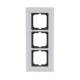 Busch Jaeger 2CKA001754A4444 1723-811 Rahmen 3-fach carat weißglas
