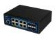 Allnet ALL-SGI8112PM-BT Switch industrial full managed Layer2+ 12 Port GbE • PoE budget 240W • 8x PoE BT • 4x SFP • fanless • DIN • JSON API •