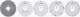 Gira 818300 set symbol discs knob for blind and timer switches