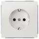 Siemens 5UB18551 5UB1855-1 DELTA style, platinum metal, earthed socket 10 / 16A 250V 5UB1855-1