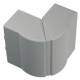 Ggk 18302 External corner for wall duct, BR3 AEV (joint) 60x130/80, 7035, + / -10 °