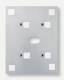 Siedle APA 611-0 Adapterplatte Alu 034430