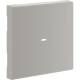 Hager GW1CLAN Wippe 1fach Linse für Tastsensormodul 55 mm hfr lackiert Alu