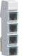 Hager ZZ12LMN04P LMN module with 4x RJ12 sockets passive
