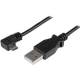 STARTECH.COM 0.5m Right Angle Micro USB Cable - USB to Micro USB Cable - USB Charger Cable - Charge and Sync - 24 AWG