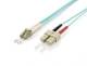 Equip 255319 Patchkabel LC->SC 0,50 m Multimode Duplex OM3 türkis Polybeutel