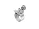 Kleinhuis 37/0 earthing band clamp 130 mm for pipe D8-17.5 mm brass nickel-plated