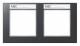 Jung AC5820BFNAANM frame 2-fold lettering horizontally broken. A creation anthr.matt