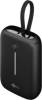 Goobay Powerbank 10.000 mAh mit integriertem USB-C-Kabel, 20 W, kompaktes Travel Essential mit Power Delivery und Quick Charge für den Schnelllademodus