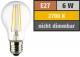 Muellerlicht ETT-1451889 LED Filament Glühlampe, E27, 6W, 810lm, 2700K, warmweiß