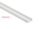 Synergy 21 LED U-profile zub ALU014 PMMA opal diffuser black/black