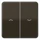 Jung CD595PBFBR Rocker switch for blinds, CD BF 595 P BR, brown, unbreakable