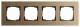GIRA 021438 Abdeckrahmen 4f Gira Esprit Bronze