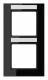 Jung AC582BFNASW frame 2-fold lettering vertically broken. A creation black
