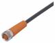 Ifm Electronic EVC818 IFM Anschlusskabel mit Buchse, Betriebsspannung < 50 V AC, 6 m, PUR, Ge