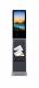 Allnet stand display 21 inch with brochure holder HDMI input, color black