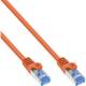 InLine® Patchkabel, Cat.6A, S/FTP, TPE (LSZH), CCA, orange, 1,5m