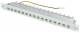 Telegärtner J02022A0050 Patch Panel 16xTP, CAT6A, 500Mhz, 48,3 cm ( 19 inch ), light gray, tele Gaertn