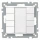 Merten 617425 617 425 4-gang plus, active white glossy System M