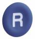 Schneider Electric ZBA639 buttons shield round flat, blue Bez.R white f.Drucktaster D = 22mm