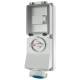 Mennekes 7245 wall socket DUO 16A 3-pole 6h 230V IP67
