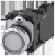 Siemens 3SU11520AB703FA0 3SU1152-0AB70-3FA0 illuminated pushbutton 22 mm round metal light green clear 1NO+1NC