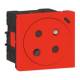 Legrand 077171L Link Steckdose 45° F/B Std codiert erh.Ber.schutz Mosaic rot