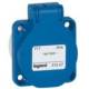 Legrand 057667 Einbau-Schuko-Steckdose P17 Tempra 16 A blau französischer Standard