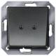 Siemens Auslass-Abdeckplatte 5TG1221 DELTA i-system carbonmetallic 55x55 mm