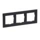 Legrand 765473 SEANO 3-fach Rahmen in Anthrazit lackiert