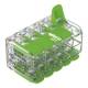 WAGO 221-430 Verbindungsklemme mit Hebeln Green Range, für alle Leiterarten, max. 4