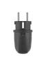 Abl Sursum 100000040 Original Winkelstecker SCHUKO & fr-be Gummi (TPE) schwarz IP44