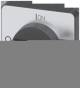 Siemens 3LD93436C 3LD9343-6C Knebel schwarz 48x48 mm Front- und Zentrallochbefestigung 22,5 mm