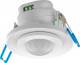 Goobay 71362 Infrared motion detector - for flush-mounted ceiling mounting, 360 ° detection, 8 m range, for indoor use (IP20), LED suitable