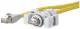 Metz Connect 141N113K10020 BTR E-DAT Ind. Patch cable, V6 2m yellow IP67 RJ45 Cat.6 PUR AWG26 / 7