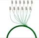 Fiber optic pigtail LC 50/125u, 2m. OM2, green